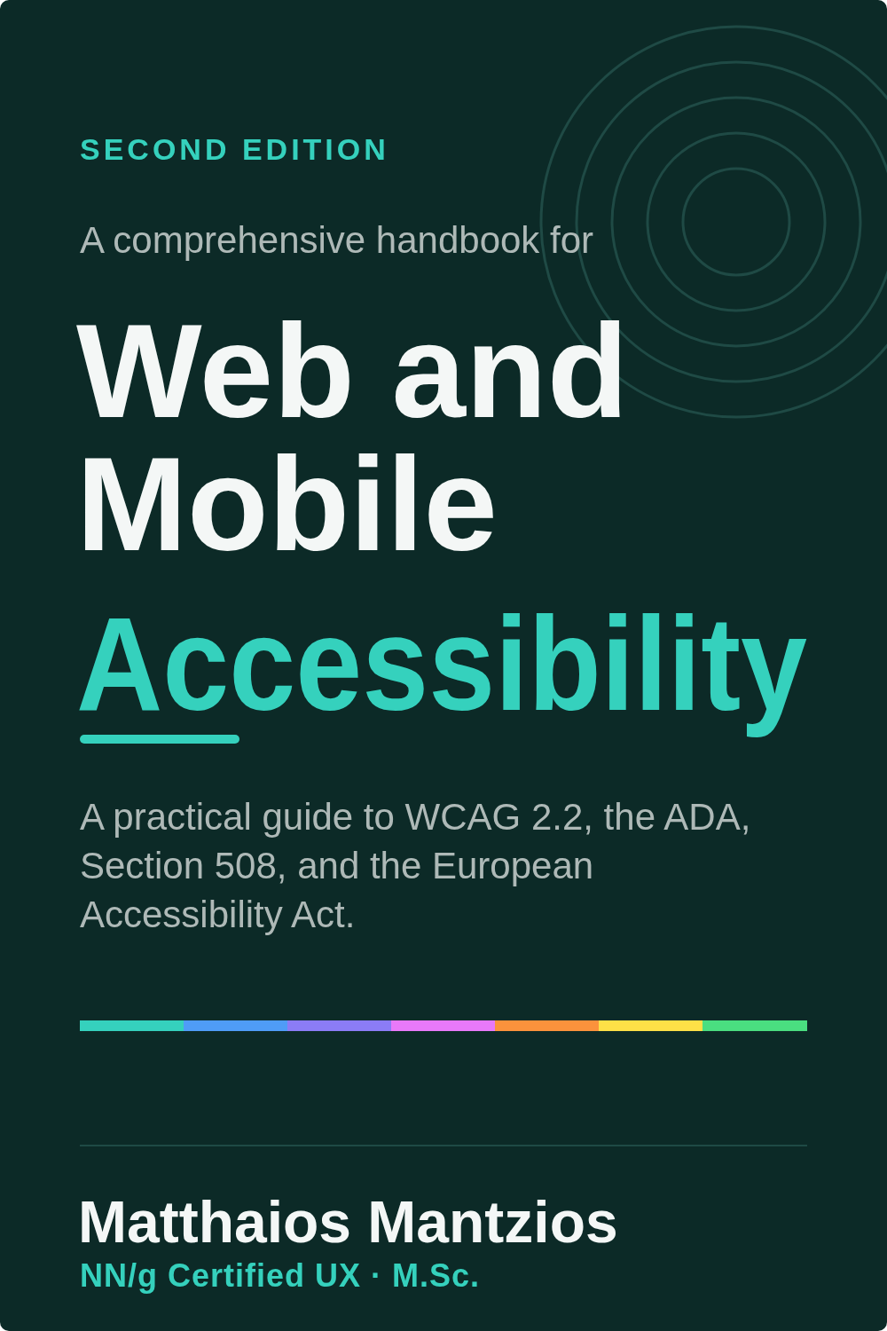 Book cover — Web and Mobile Accessibility, Second Edition, by Matthaios Mantzios